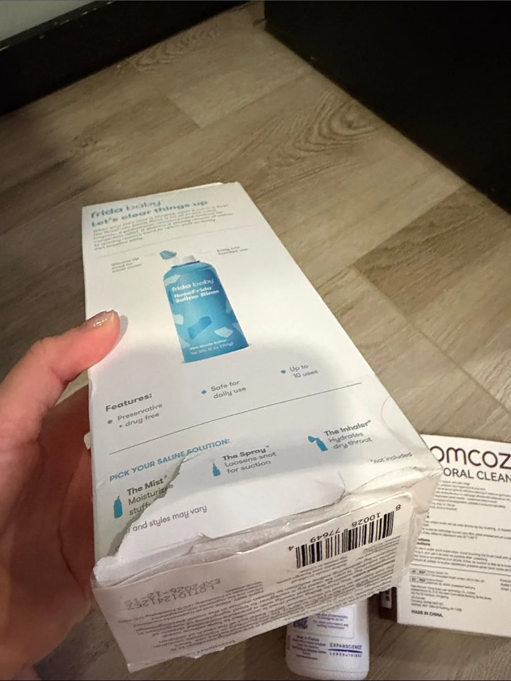 NoseFrida Saline Rinse - Mustela cradle cap Shampoo & Momcozy Oral Cleaner